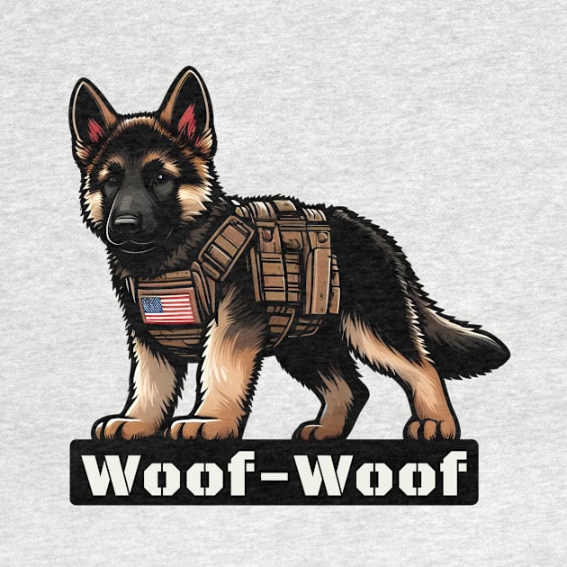 Tactical German Shepard Puppy by Rawlifegraphic